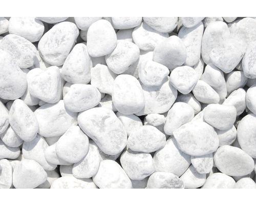 Zierkies Marmor 40-60 mm 25 kg Carrara-Weiß Zierkies Marmor 40-60 mm 25 kg Carrara-Weiß