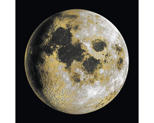 Glasbild Backside of the Moon 20x20 cm