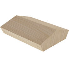 Holzblock mit abgeschrägten Kanten