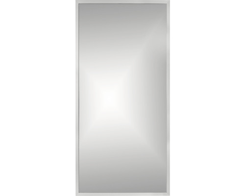 LED-Lichtspiegel Cordia BRW LINE eckig 65x120 cm mit Alurahmen silber