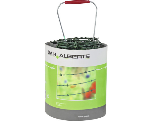 Stacheldraht ALBERTS Ø 2,8 mm 25 m tannengrün Stacheldraht ALBERTS Ø 2,8 mm 25 m tannengrün