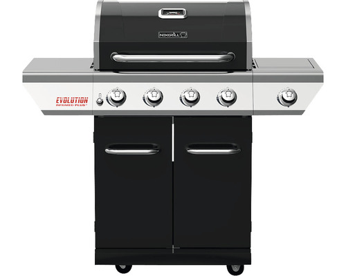 Gasgrill mit vier Brennern und Unterschrank