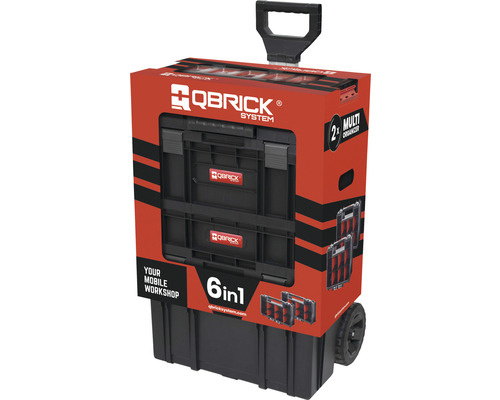 Qbrick System Werkzeugkoffer 6 in 1 mit Rollen