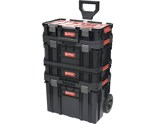 Qbrick Werkzeugkoffer Set mit Rollen und Tragegriff