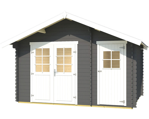 Gartenhaus mit Doppeltür und Einzeltür