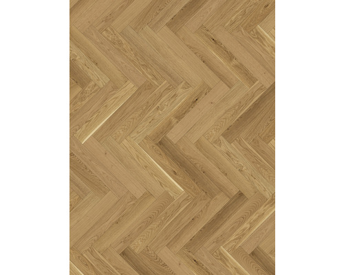 Bodenbelag aus Holz im Fischgrätmuster