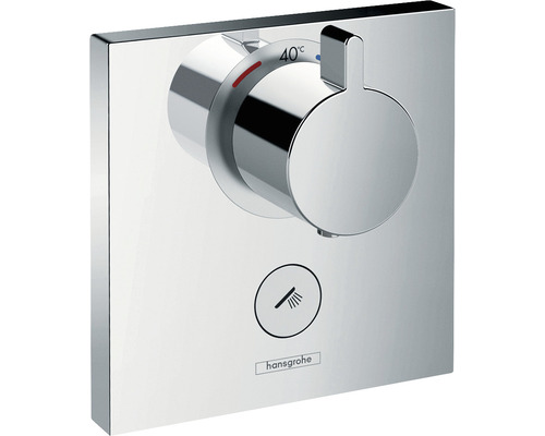Unterputz Thermostat-Brausearmatur hansgrohe ShowerSelect 15761000 chrom glänzend Hansgrohe Thermostatarmatur zur Wandmontage