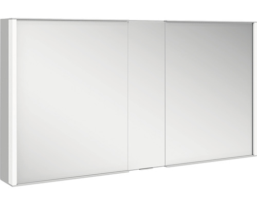 LED-Spiegelschrank Keuco Royal Match 2-türig 130x16x70 cm silber