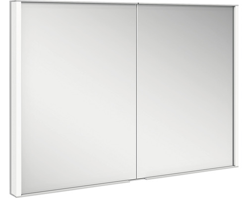 Unterputz LED-Spiegelschrank KEUCO Royal Match 2-türig 100x15x70 cm silber