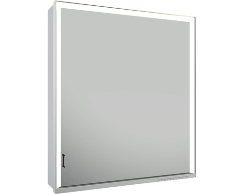 LED-Spiegelschrank Keuco Royal Lumos rechts 1-türig 65x16,5x73,5 cm silber Beleuchteter Spiegelschrank für das Badezimmer