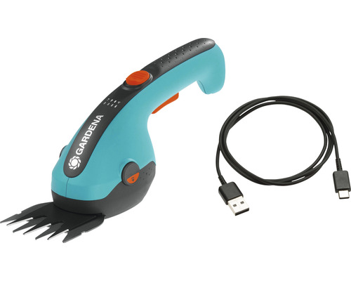 Akku-Grasschere GARDENA ClassicCut Li inkl. Akku 3,6 V, 2,5 Ah und USB-C Ladekabel Gardena Akku-Grasschere mit USB-Kabel