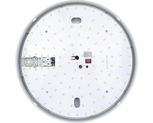 Runde LED Deckenleuchte, Innenseite mit Elektronik und LEDs