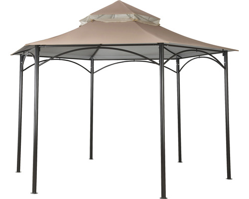 Gartengazebo mit Stoffdach und Metallrahmen