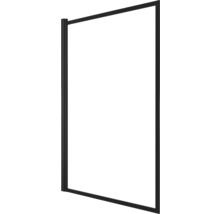 Badewannenfaltwand Aurlane Dark Edge 1-teilig 750x1300 mm Echtglas Klar hell schwarz-thumb-2 Badewannenfaltwand Aurlane Dark Edge 1-teilig 750x1300 mm Echtglas Klar hell schwarz-thumb-2