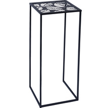 Blumenhocker aus Metall mit Blätter-Motiv