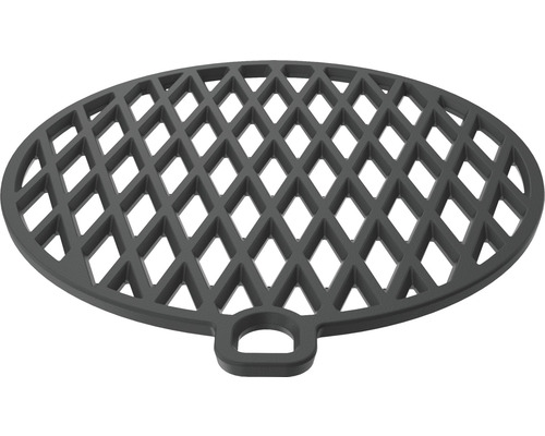 Runder Grillrost aus Metall mit Griff