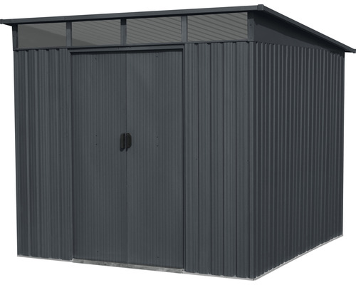 Gartenschuppen aus Metall mit Doppeltür