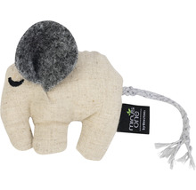 Elefant Stofftier mit Minus One by Beeztees Etikett