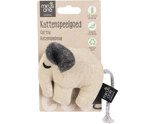Katzenspielzeug in Elefantenform aus Stoff