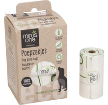 Minus One Hundekotbeutel mit Verpackung und Rolle