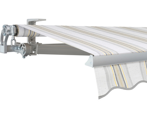SOLUNA Gelenkarmmarkise Concept 3x2 Stoff Dessin 6287 Gestell Silber E6EV1 eloxiert Antrieb links inkl. Kurbel SOLUNA Gelenkarmmarkise Concept 3x2 Stoff Dessin 6287 Gestell Silber E6EV1 eloxiert Antrieb links inkl. Kurbel