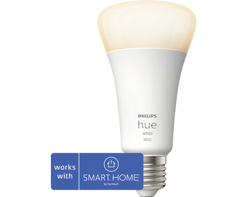 Philips hue Lampe White A67 dimmbar weiß E27 15,5W 1600 lm 2700 K warmweiß 1 Stk. - Kompatibel mit SMART HOME by hornbach