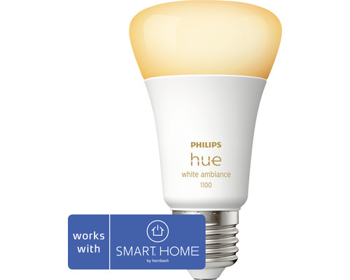 Philips hue Lampe White Ambiance dimmbar matt A60 E27/8W(75W) 1100 lm 2200- 6500 K - Kompatibel mit SMART HOME by hornbach Philips hue Lampe White Ambiance dimmbar matt A60 E27/8W(75W) 1100 lm 2200- 6500 K - Kompatibel mit SMART HOME by hornbach
