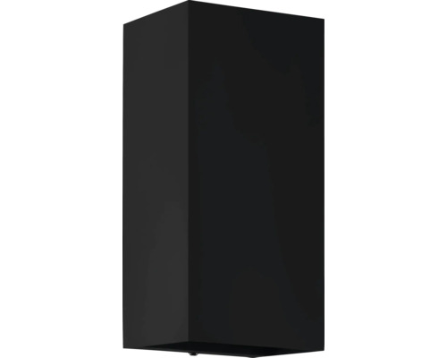Schwarze, rechteckige Außenwandleuchte