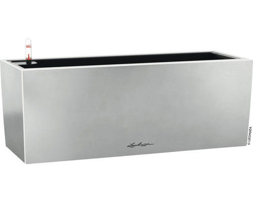 Blumenkasten Lechuza Balconera Steel aus Metall 50 x 19 x 19 cm silber, grau Lechuza Pflanzkasten mit Bewässerungssystem
