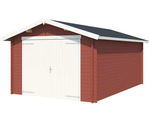 Holzgarage mit Doppeltür