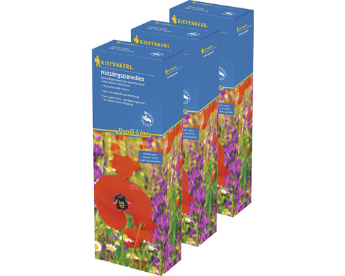 Blumenwiesensamen 'Nützlingsparadies' Kiepenkerl Profi-Line, 3er-Vorteilspack für 150 m²