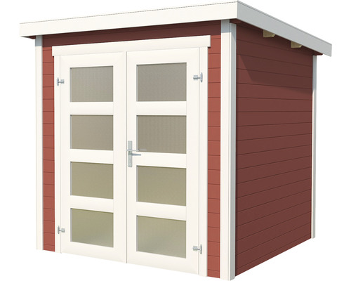 Gartenhaus mit Doppeltür und Fenstern