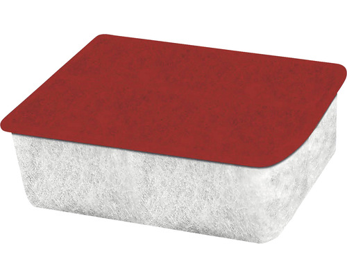 Filtermatte mit roter Oberseite