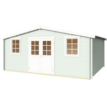Gartenhaus aus Holz mit Fenster und Doppeltür