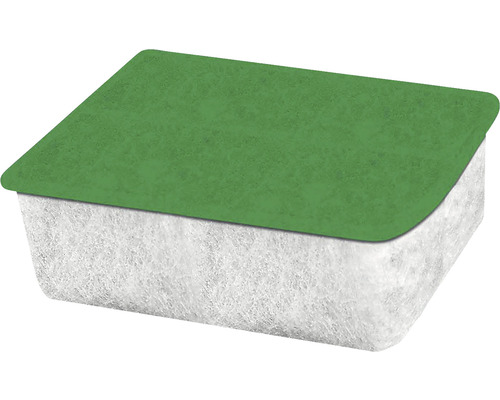 Feuchtigkeitskissen mit grüner Abdeckung