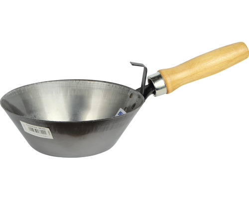 Maurerkelle aus Stahl mit Holzgriff