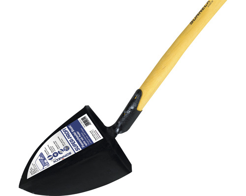 Spaten mit Holzgriff