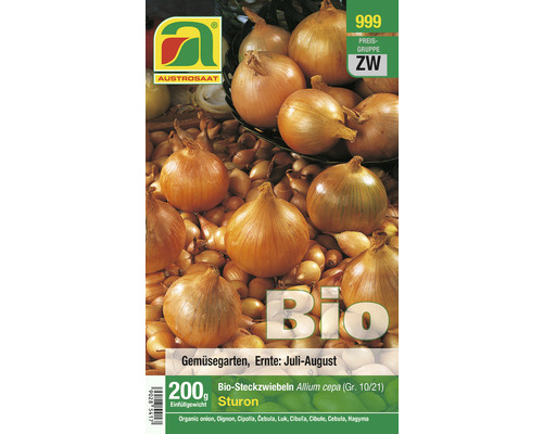 Steckzwiebel gelb Austrosaat Bio, 200 g