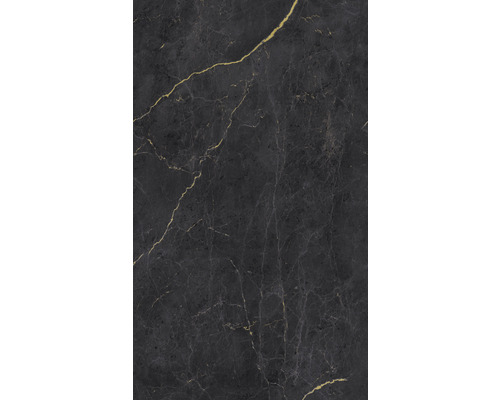 Dunkle Fliese mit Marmoroptik und goldfarbenen Adern