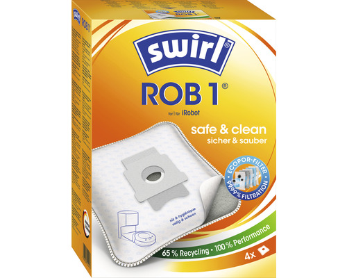 Staubsaugerbeutel Swirl® ROB 1 für Modell iRobot 4 Stk.