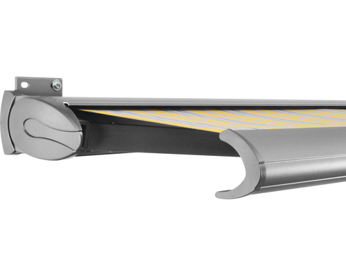 SOLUNA Kassettenmarkise Exclusiv 5x2 Stoff Dessin 6292 Gestell E6EV1 silber eloxiert Antrieb links inkl. Motor und Wandschalter SOLUNA Kassettenmarkise Exclusiv 5x2 Stoff Dessin 6292 Gestell E6EV1 silber eloxiert Antrieb links inkl. Motor und Wandschalter
