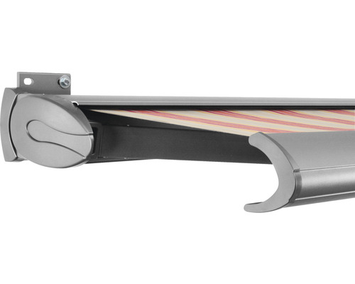 SOLUNA Kassettenmarkise Exclusiv 2,5x2 Stoff Dessin 8430 Gestell E6EV1 silber eloxiert Antrieb links inkl. Motor und Wandschalter SOLUNA Kassettenmarkise Exclusiv 2,5x2 Stoff Dessin 8430 Gestell E6EV1 silber eloxiert Antrieb links inkl. Motor und Wandschalter