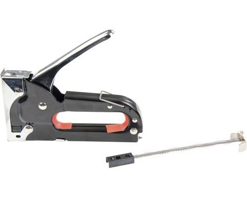 Handtacker mit herausgenommener Klammerführung