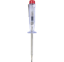 Spannungsprüfer mit durchsichtigem Griff und Metallspitze