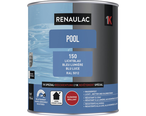 RENAULAC Poolfarbe lichtblau 0.75 l