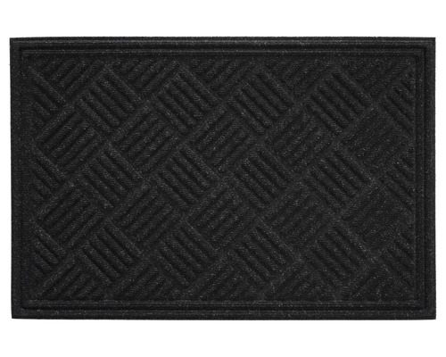 Schmutzfangläufer Ecomatte Contures schwarz 80x120 cm