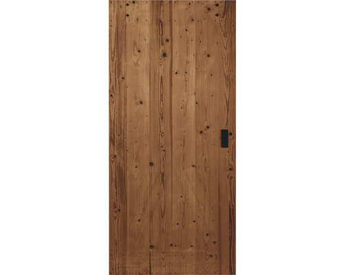 Holztür mit Türbeschlag