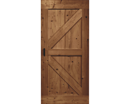 Holztür mit Z-förmiger Verstrebung
