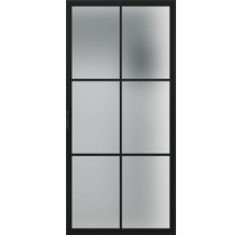 Schiebetür mit sechs Feldern und satiniertem Glas