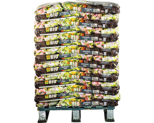 Palette mit Säcken Bio Universalerde, 20 Liter